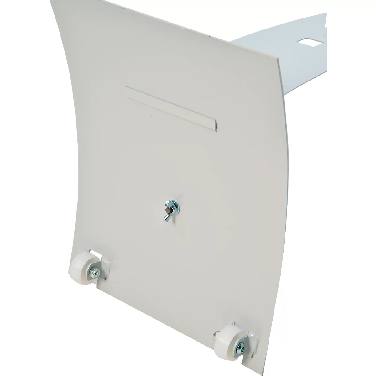 Update Display brochurehouder Outdoor PLUS, DIN A4, verrijdbaar met wielen, geperforeerd plaatstalen ontwerp, zilver