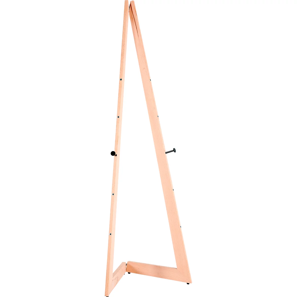 Update Display chevalet mobile, pieds pliables, hauteur 1500 mm, format vertical / horizontal, hêtre naturel