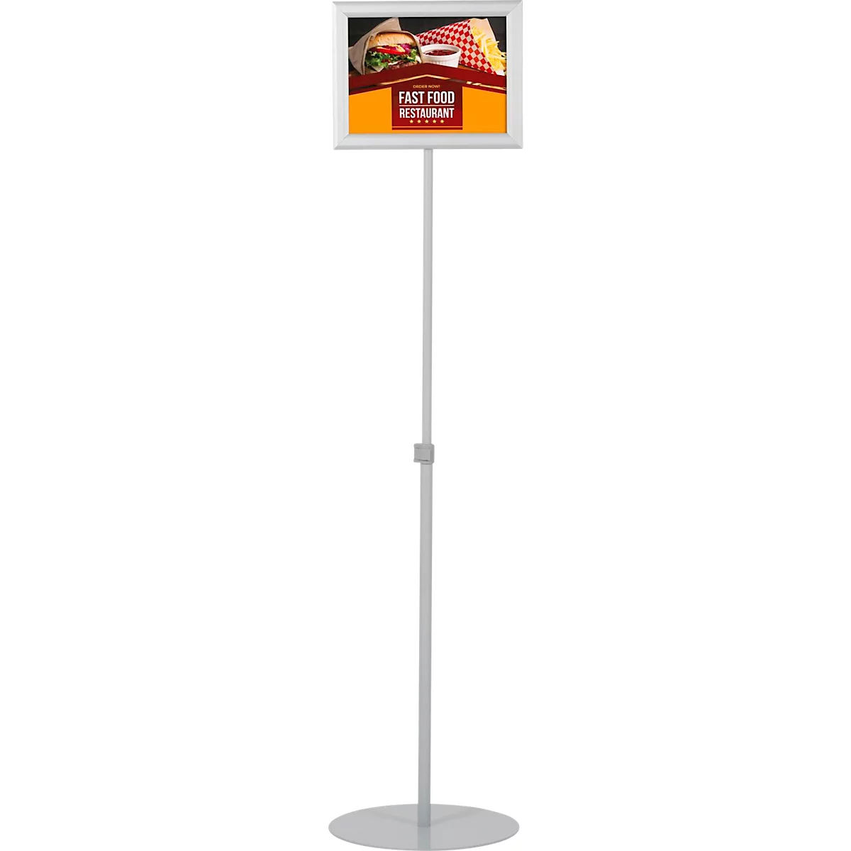 Update Display Infoständer Economy, doppelseitig, höhen- und formatverstellbar, DIN A3, doppelseitig, silber