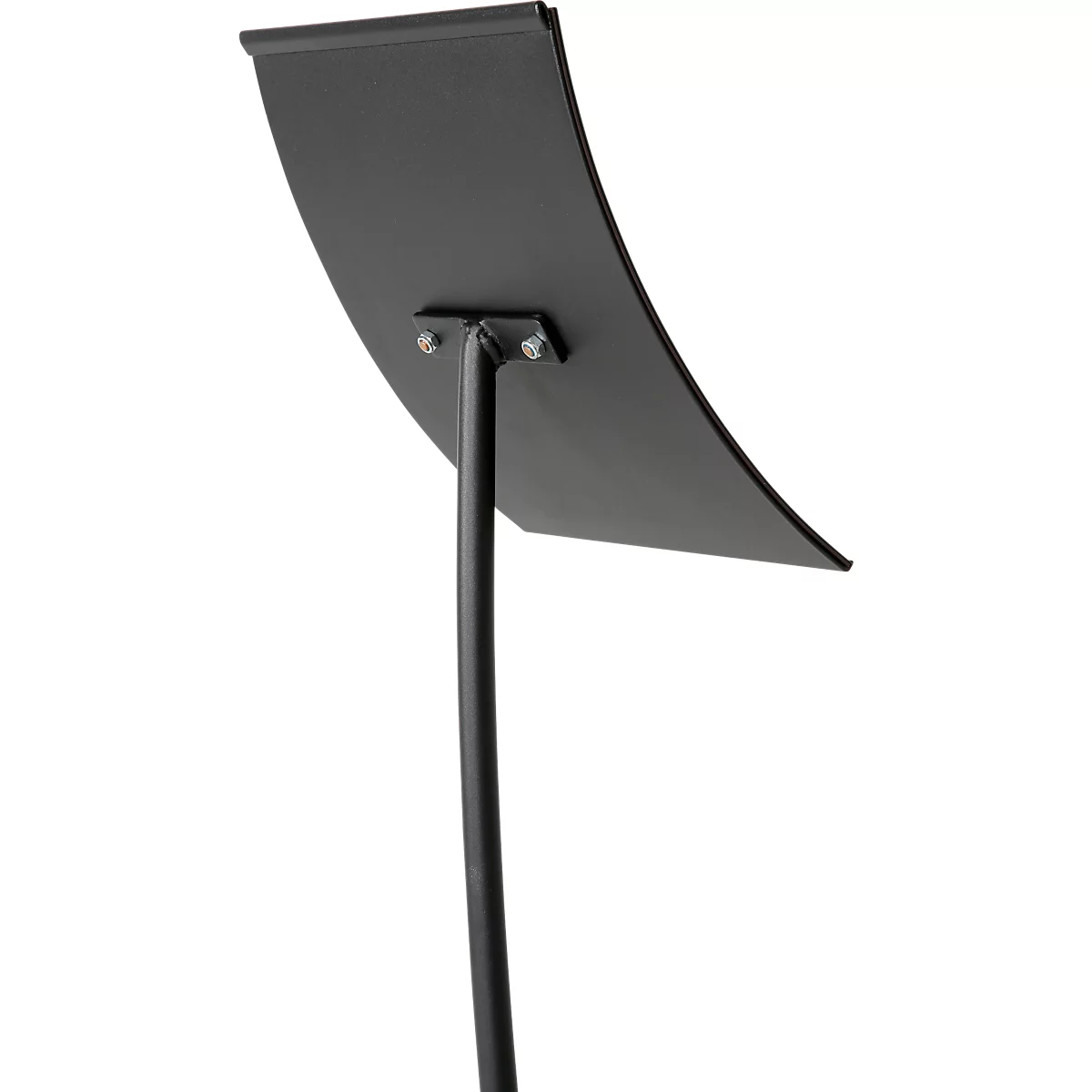Update Display Infoständer Konkav, geschwungenes Design, pulverbeschichtet, DIN A3, schwarz