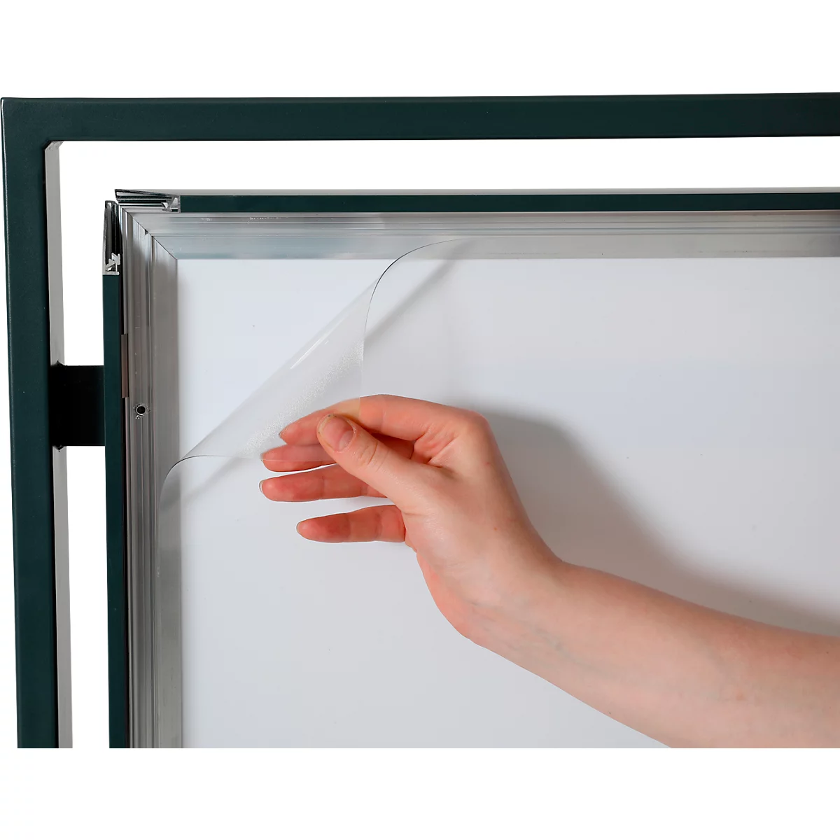 Update Display klantstopper SQUARE, posterformaat DIN A1, HardLine vouwframe, mobiele posterstandaard, zwart