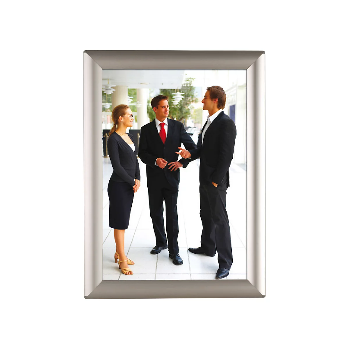 Update Display Klapprahmen Basic Frame, DIN A3, Gehrungsecke, Safe Corner, Aluminium, Wandmontage, 10er-Bundle, silber