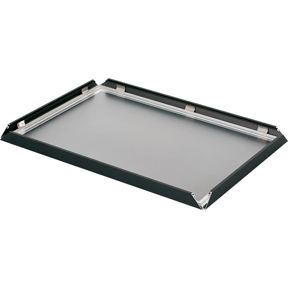 Update Display Klapprahmen HardLine, DIN A1, B 627 x T 13 x H 874 mm, flaches Profil, schneller Posterwechsel, vielseitig einsetzbar, schwarz