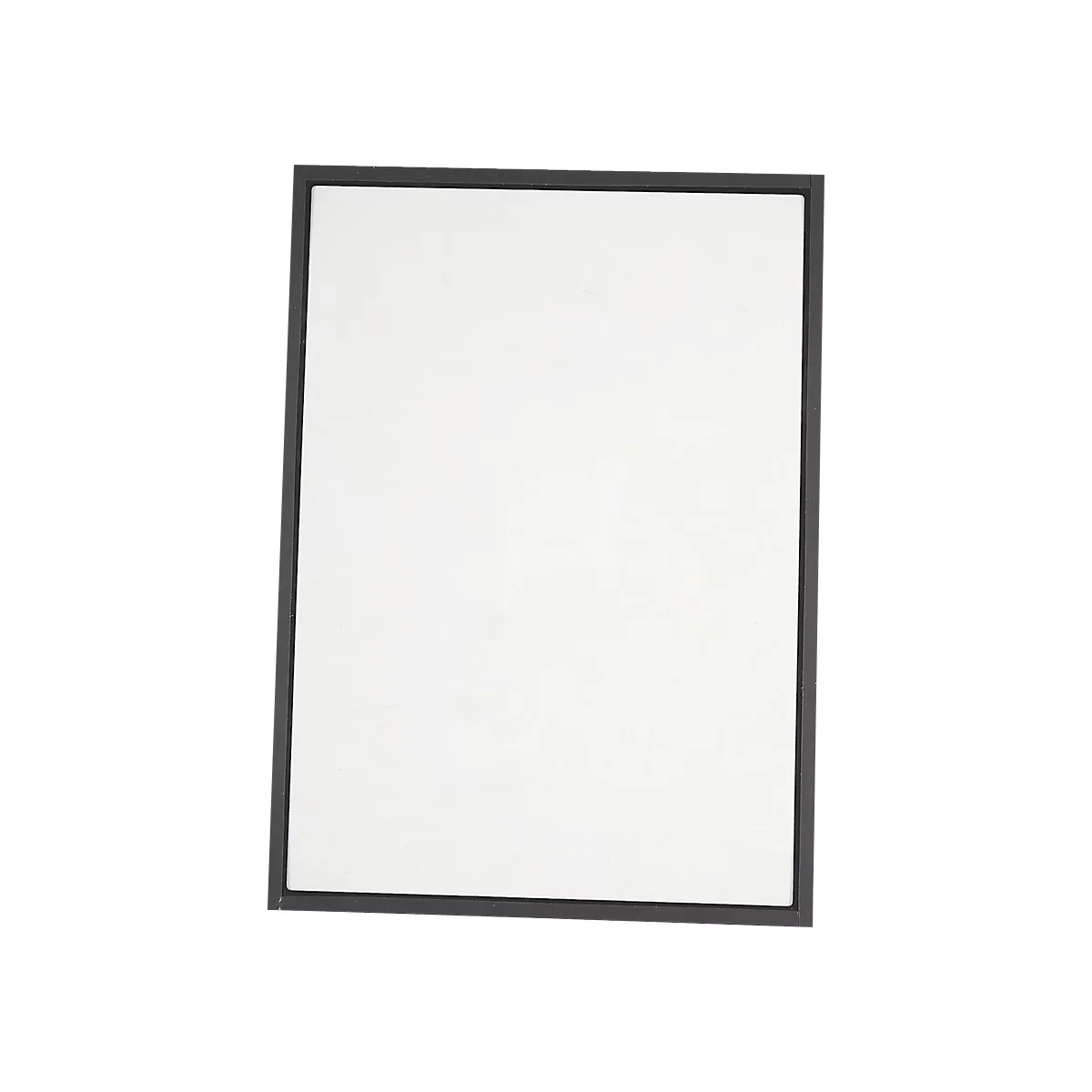An empty white frame with a dark frame.