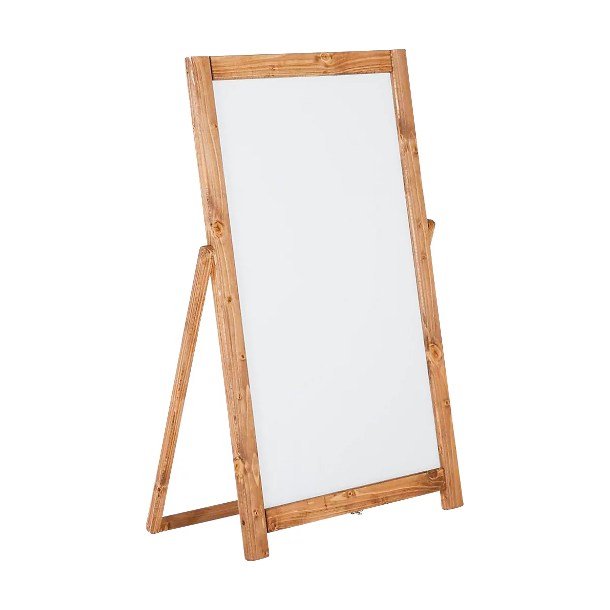 Update Display Tableau d'information FLOOR, magnétique, tableau blanc, support dorsal rabattable, bois de pin, 440 x 770 mm