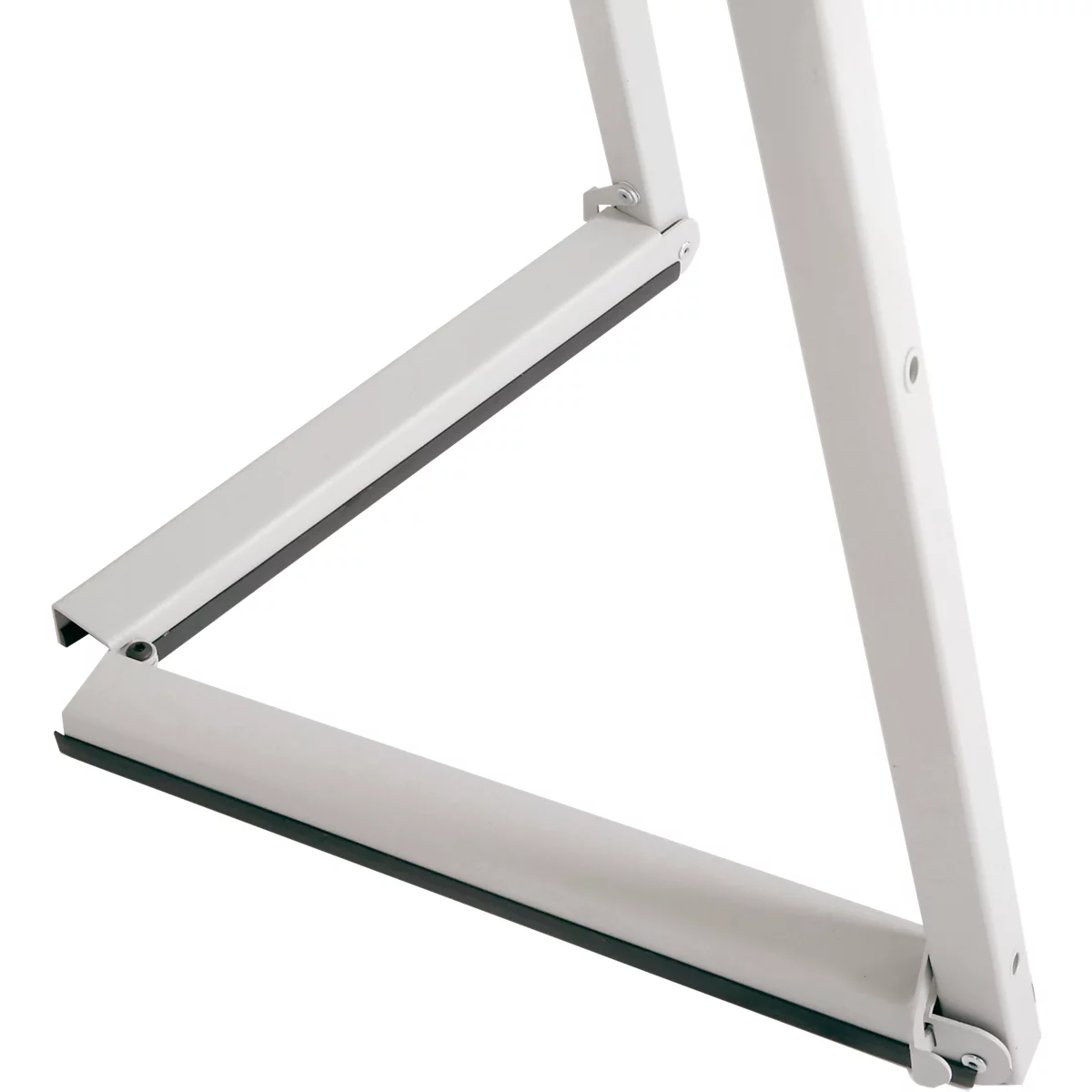 Update Displays Staffelei, höhenverstellbar, Aluminium, faltbare Füsse, B 536 x T 309 x H 1500 mm, grau