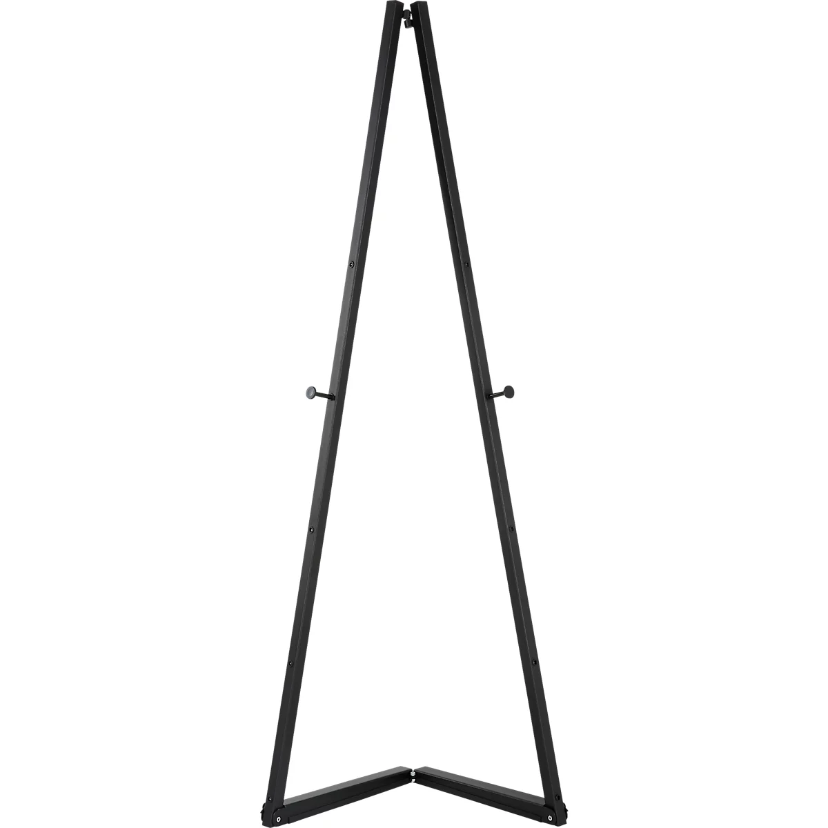 Update Displays Staffelei, höhenverstellbar, Aluminium, faltbare Füsse, B 536 x T 309 x H 1500 mm, schwarz