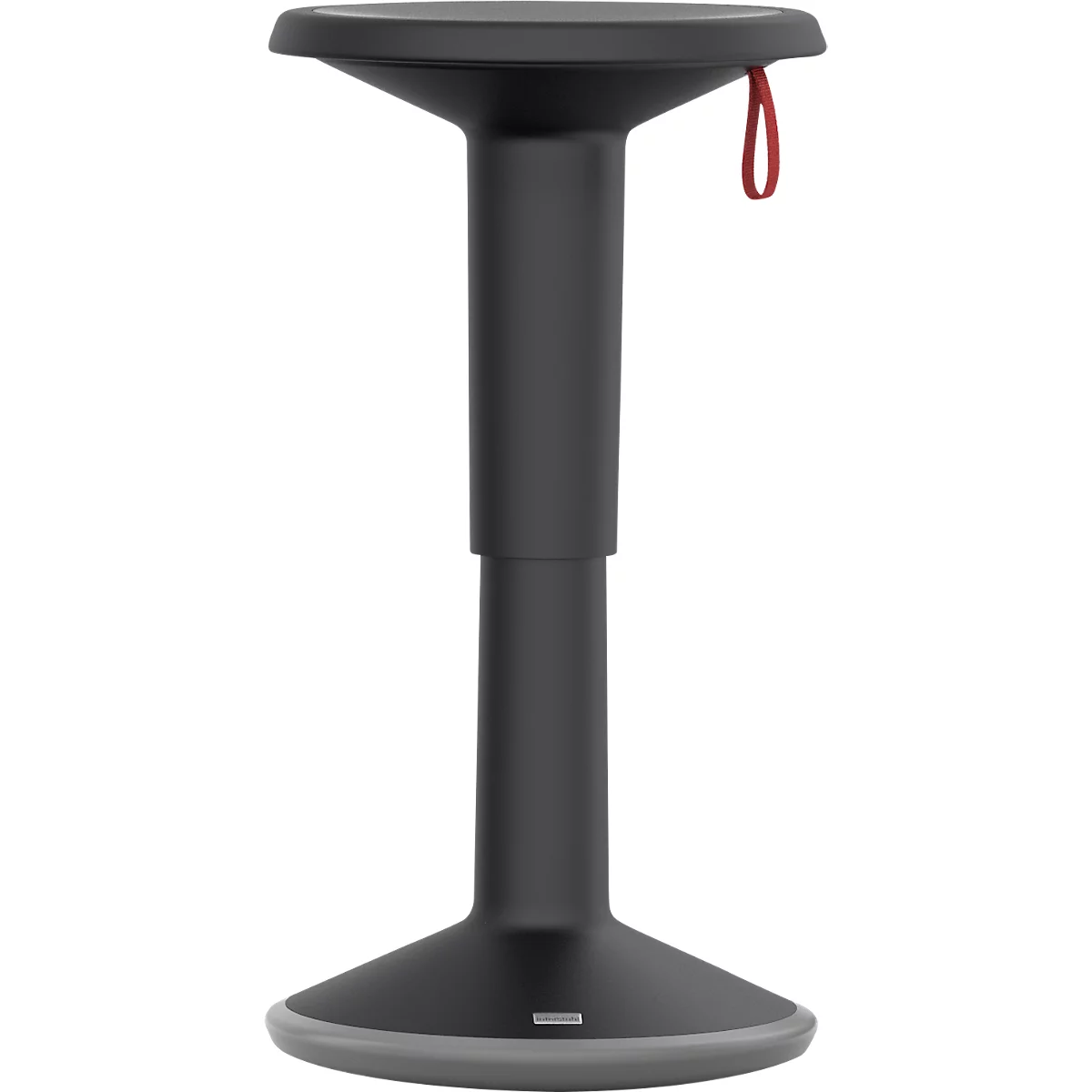 UPis1 in hoogte verstelbare kruk, Ø 330 x H 450 - 630 mm, zwart