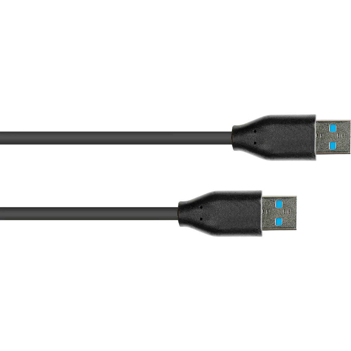 USB 3.2 Anschlusskabel Good Connections, USB-A an USB-A, bis 10 Gbit/s, Länge 0,5 m, schwarz