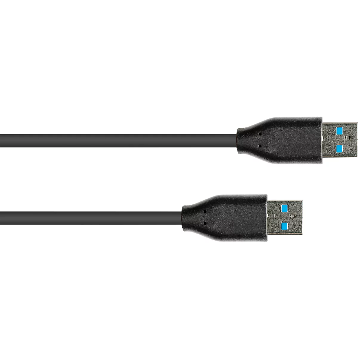 USB 3.2 Anschlusskabel Good Connections, USB-A an USB-A, bis 10 Gbit/s, Länge 1 m, schwarz