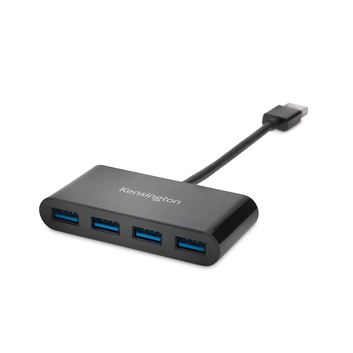 USB Hub Kensington UH400 K39121EU, 4 USB 3.0 Anschlüsse, Übertragungsgeschwindigkeit 5 GBit/s, schwarz