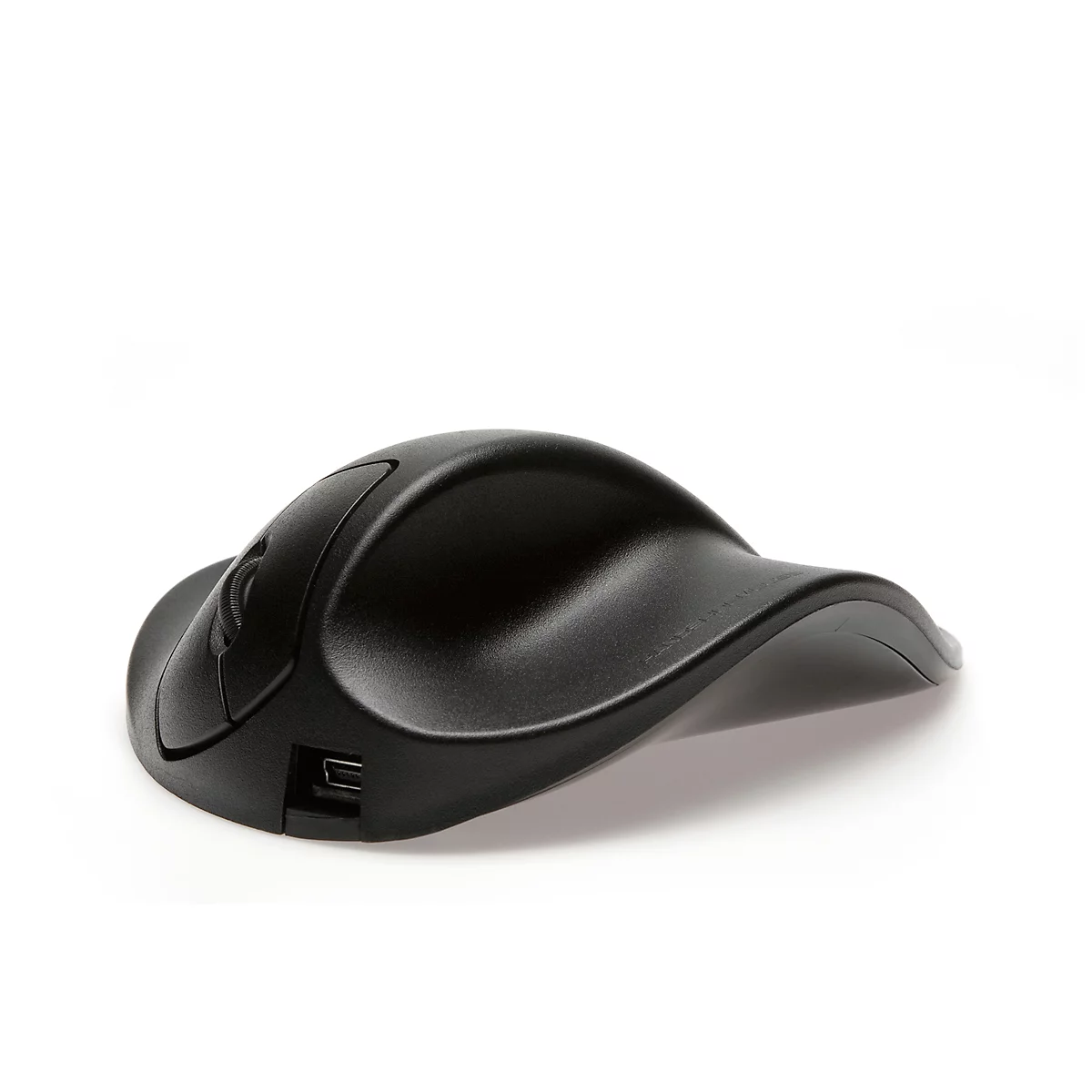 USB Maus BakkerElkhuizen HandShoeMouse Wireless, 1500 dpi, 2 Tasten + Scrollrad, USB 2.0, für Rechtshänder, Größe L