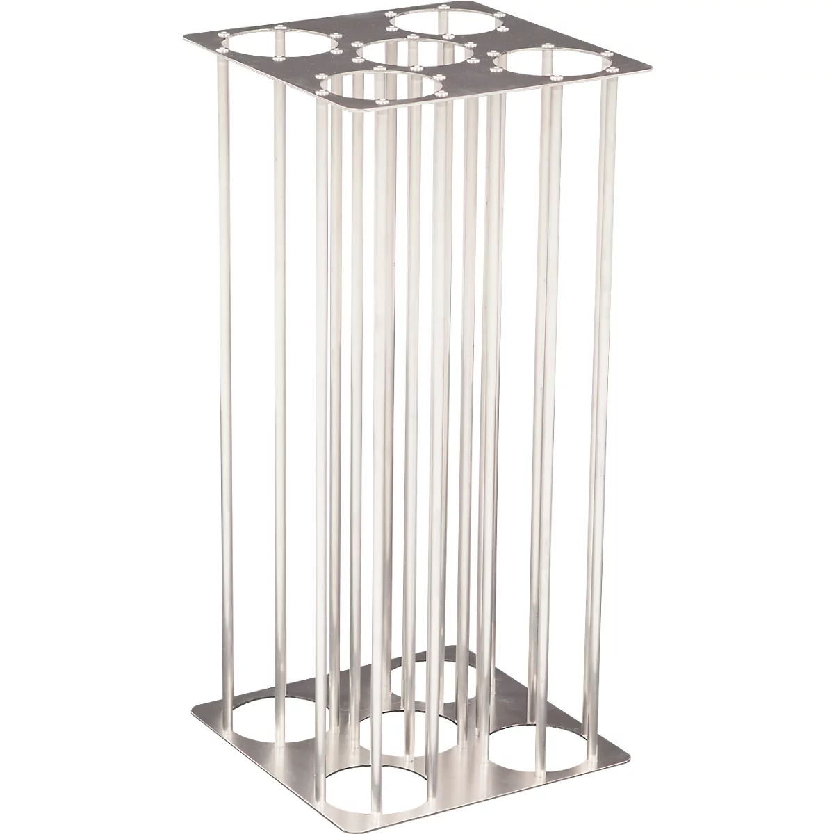 V-Part Bekerinzet - voor afvalbak Carro 55 l - geheel inzetstuk - B 135 x D 279 x H 541 mm - aluminium zilver