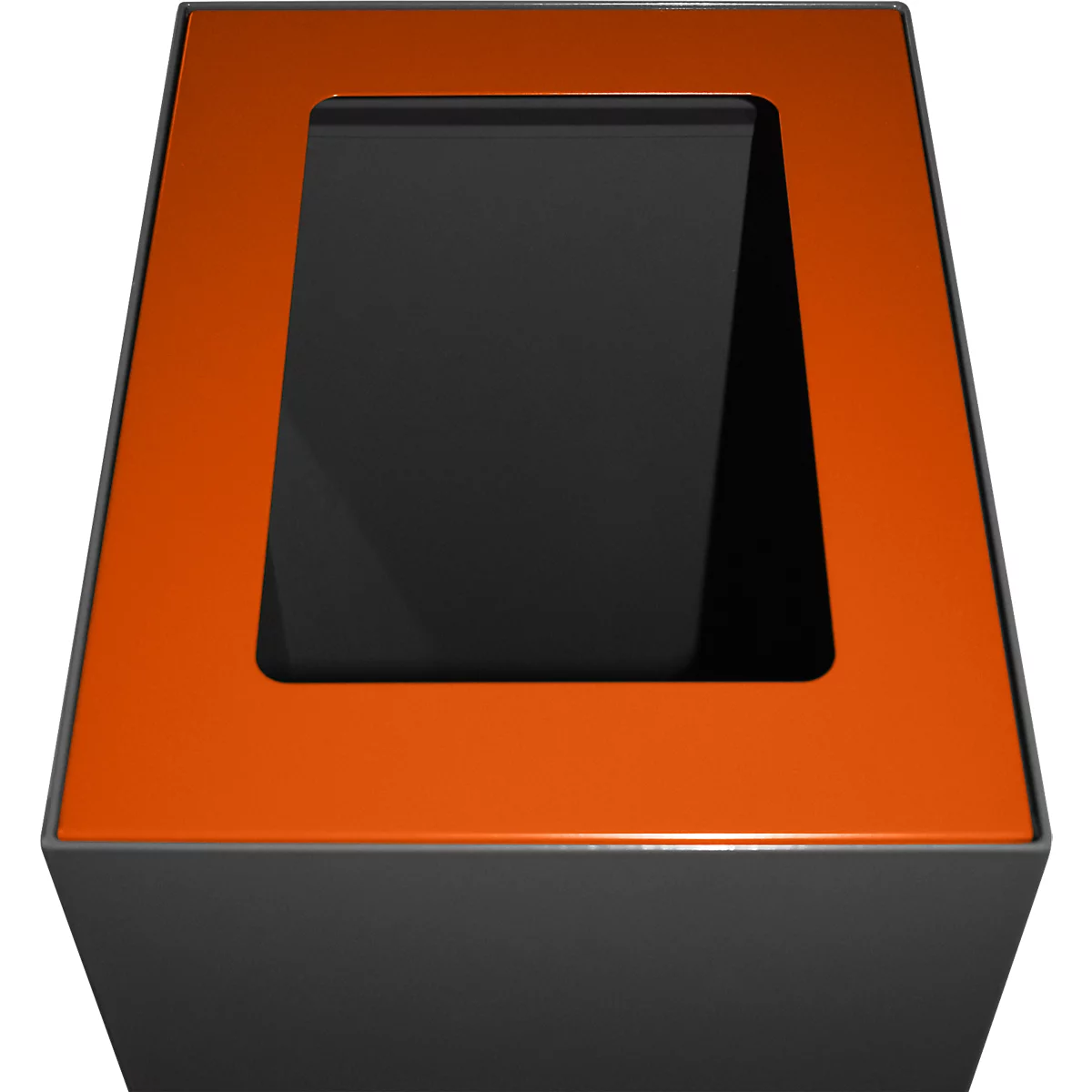 V-Part Couvercle pour système de tri des déchets modulaire 60 L, acier peint époxy, L 255 x P 330 x H 20 mm, orange