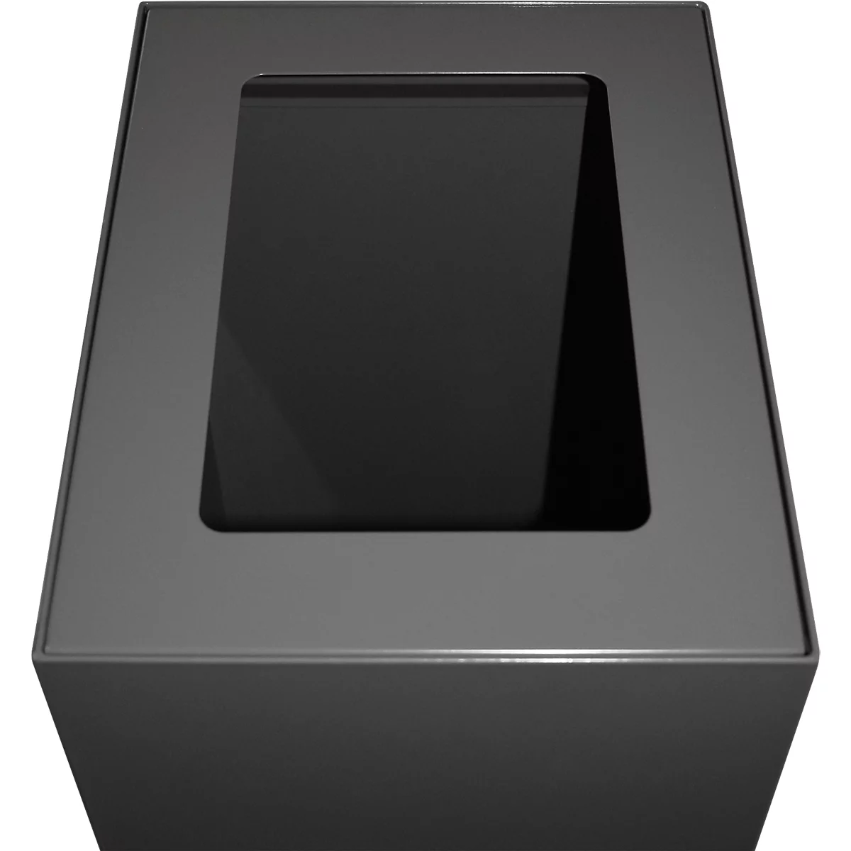 V-Part Couvercle pour système de tri des déchets modulaire 60 L, acier peint par poudrage, L 255 x P 330 x H 20 mm, gris foncé