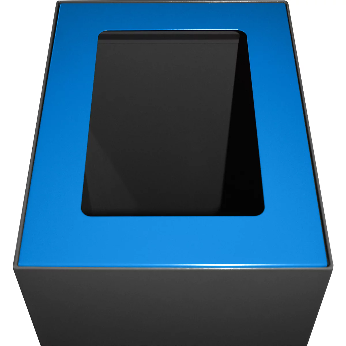 V-Part Couvercle pour système modulaire de tri des déchets 60 L, acier peint époxy, L 255 x P 330 x H 20 mm, bleu