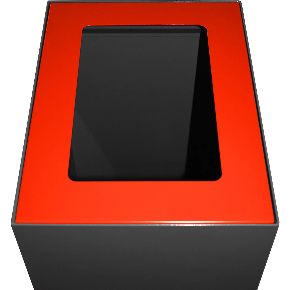 V-Part Couvercle pour système modulaire de tri des déchets 60 L, acier peint époxy, L 255 x P 330 x H 20 mm, rouge