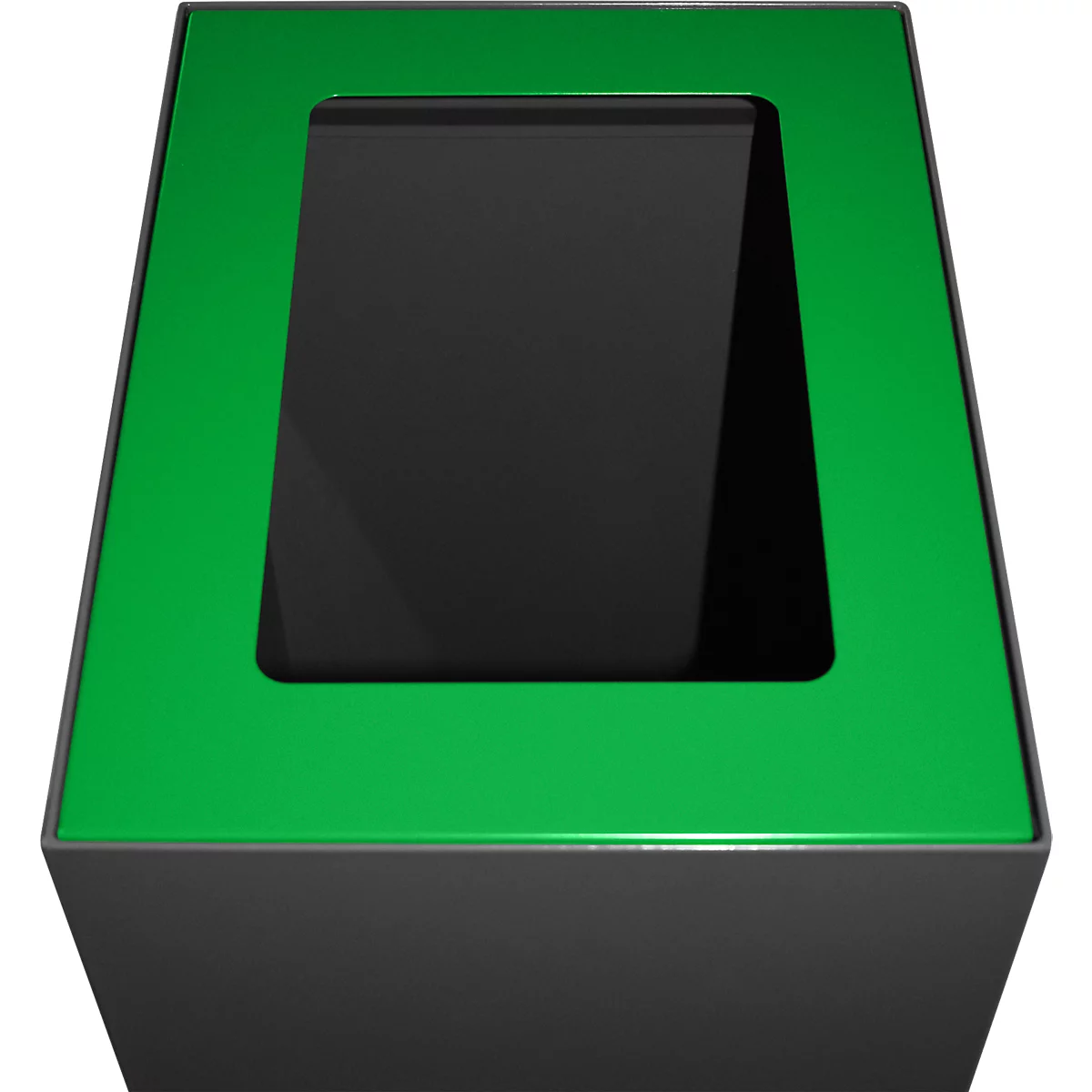 V-Part Couvercle pour système modulaire de tri des déchets 60 L, acier peint époxy, L 255 x P 330 x H 20 mm, vert