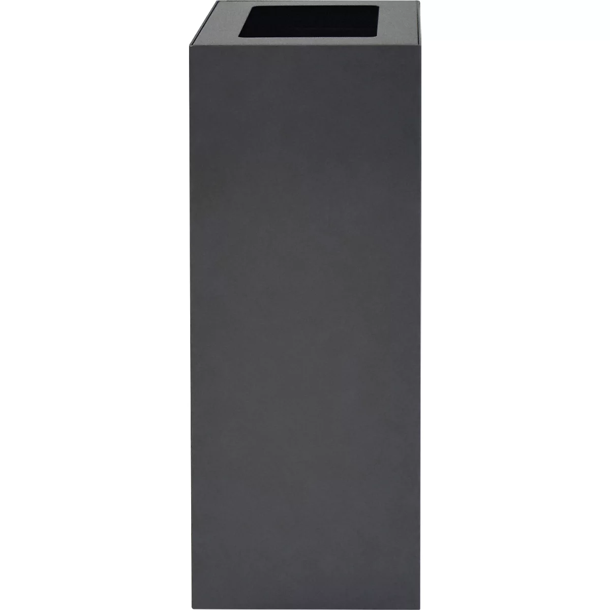 V-Part Deckel für modulares Abfalltrennsystem 60 L, pulverbeschichteter Stahl, B 255 x T 330 x H 20 mm, dunkelgrau
