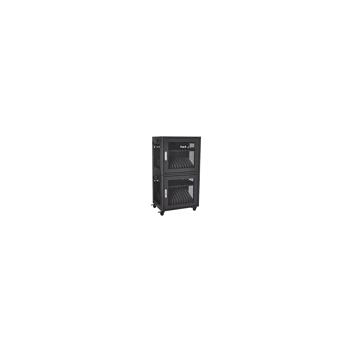 V7 CHGSTA12AC-1E - Gehäuse - für 12 Tablets / Notebooks - verriegelbar - hochwertiger, kalt gerollter Stahl - Schwarz