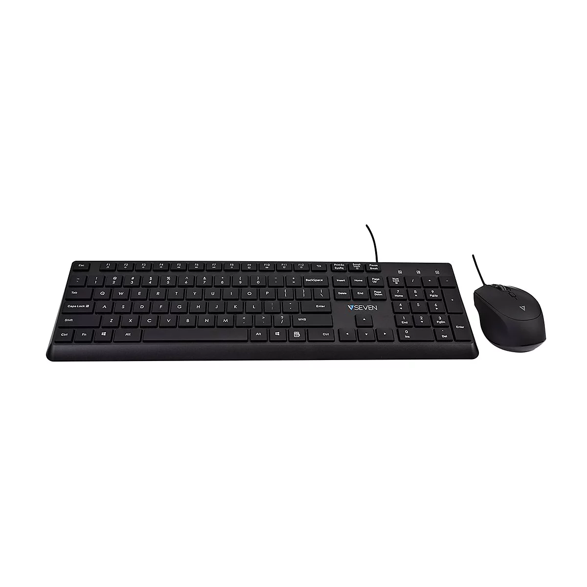 V7 CKU350US - Tastatur-und-Maus-Set - 100% - full size - USB - QWERTY
