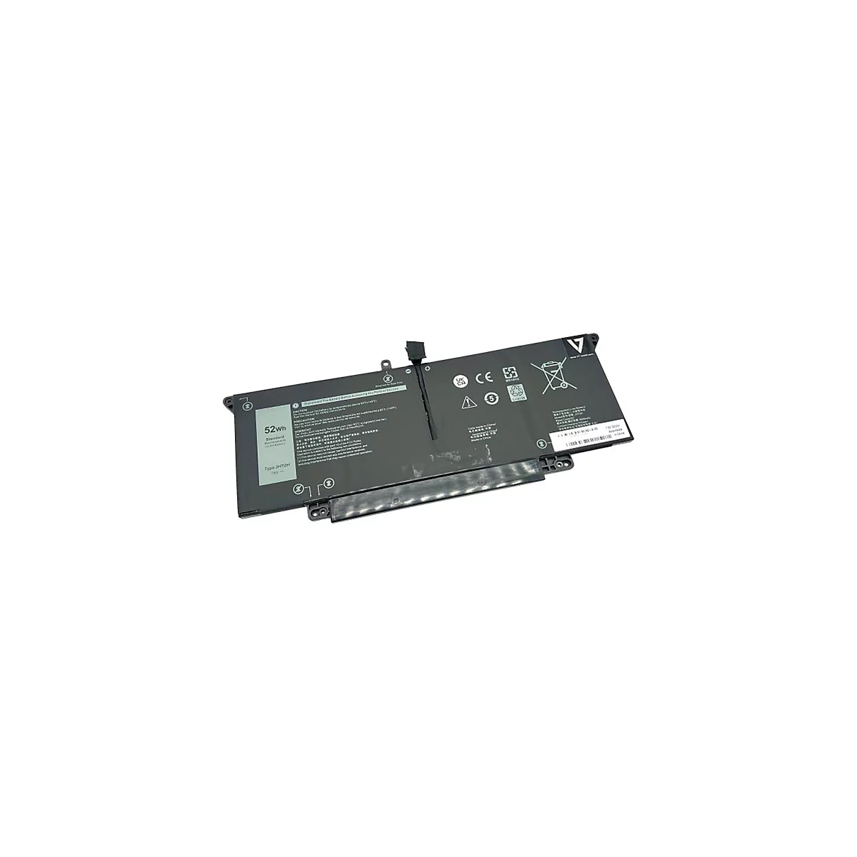 V7 D-HRGYV-V7E - Laptop-Batterie (gleichwertig mit: Dell JHT2H, Dell HRGYV, Dell X825P, Dell 451-BCPW) - 7,6 V - Lithium-Ionen - 4 Zellen - 6840 mAh