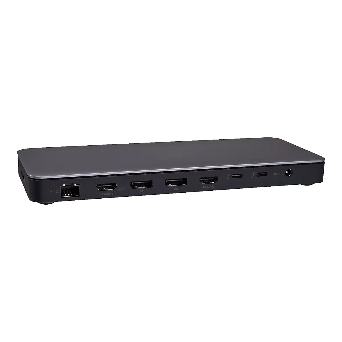 V7 DOCKTB4PT - Dockingstation - für Tablet, Notebook, Desktop - Thunderbolt 4 - 2 x HDMI, 2 x DP - 1GbE, 2.5GbE