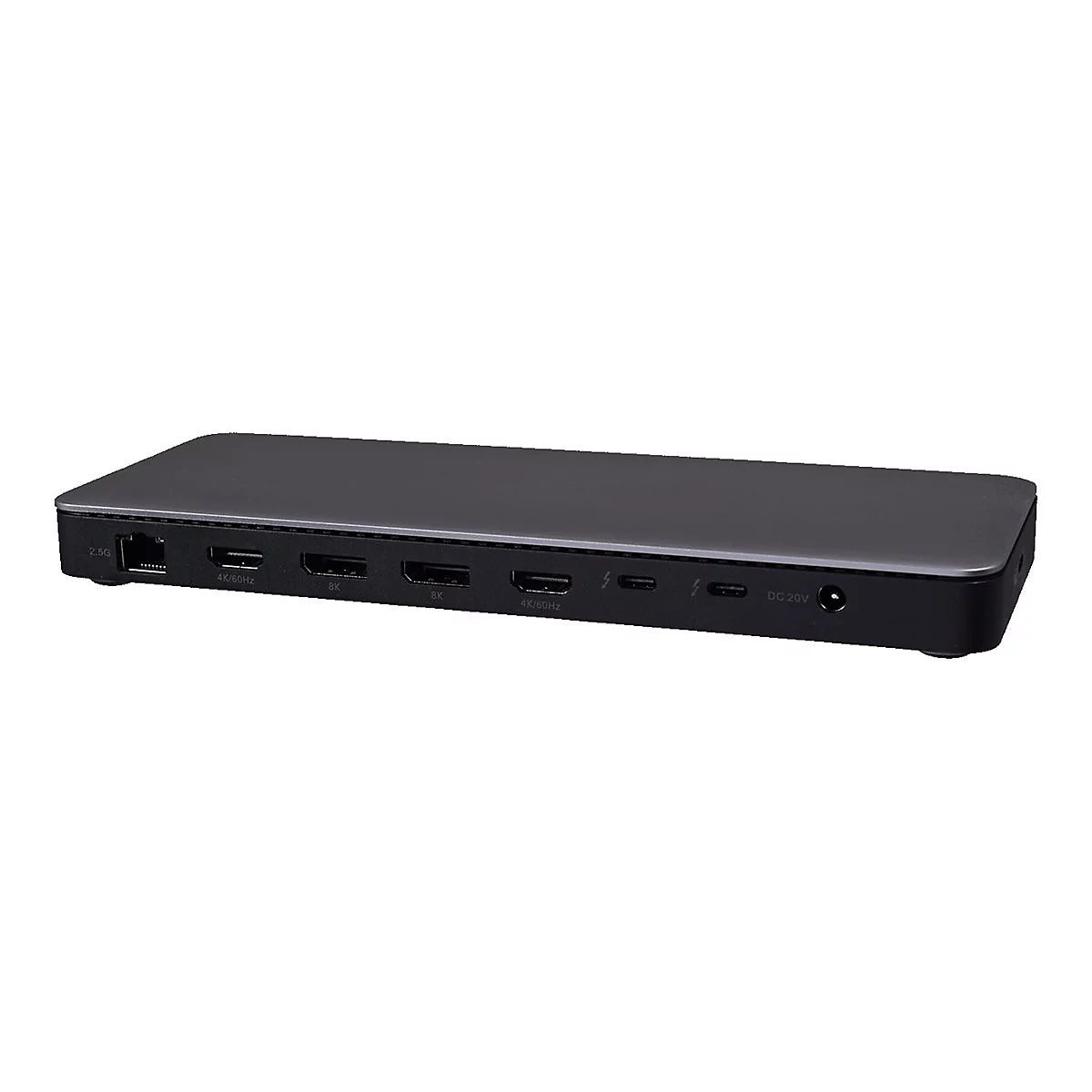 V7 DOCKTB4PT - Dockingstation - für Tablet, Notebook, Desktop - Thunderbolt 4 - 2 x HDMI, 2 x DP - 1GbE, 2.5GbE