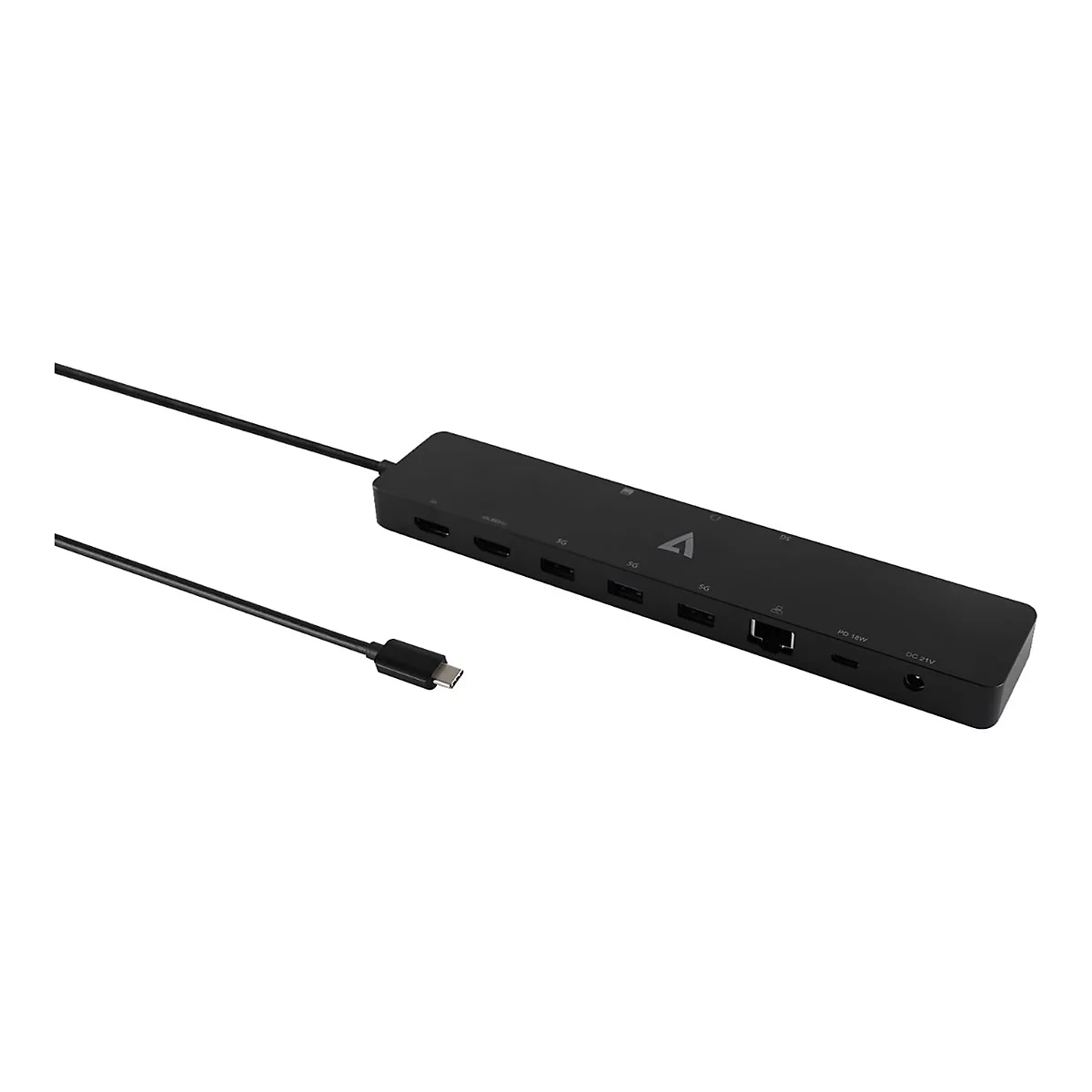 V7 DOCKUCPT2D - Dockingstation - USB-C - HDMI - 1GbE