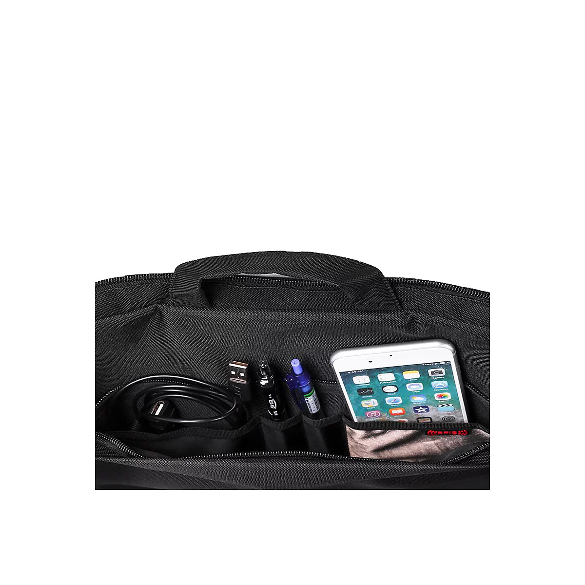 V7 Essential CTK16-BLK - Notebook-Tasche - Slim, Topload - 40.6 cm (16') - Schwarz
