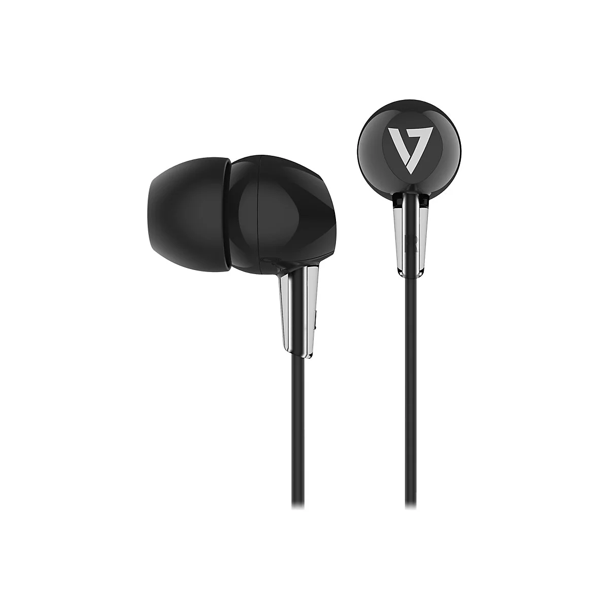 V7 HA200 - Ohrhörer - im Ohr - kabelgebunden - 3,5 mm Stecker - Geräuschisolierung