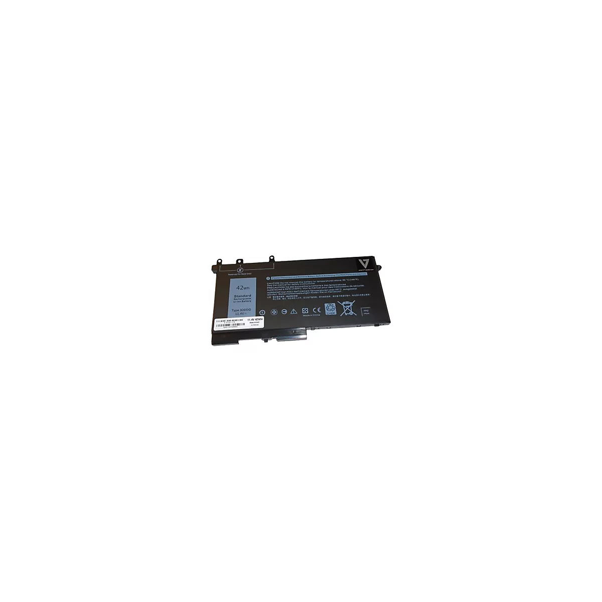 V7 - Laptop-Batterie (gleichwertig mit: Dell 3DDDG, Dell 3VC9Y, Dell 451-BBZP) - 3 Zellen - 42 Wh - für Dell Latitude 5280, 5480, 5580