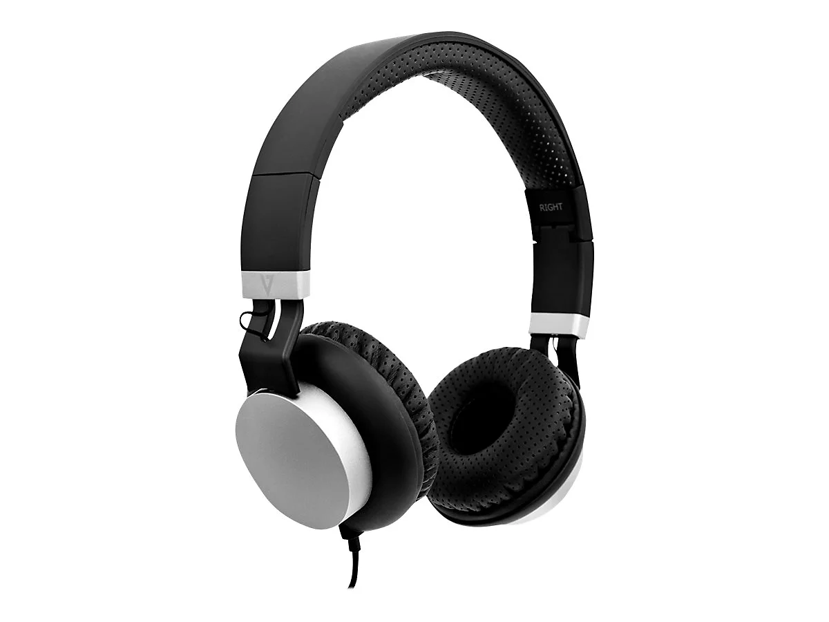 V7 Lightweight Headphones HA601-3EP - Kopfhörer mit Mikrofon