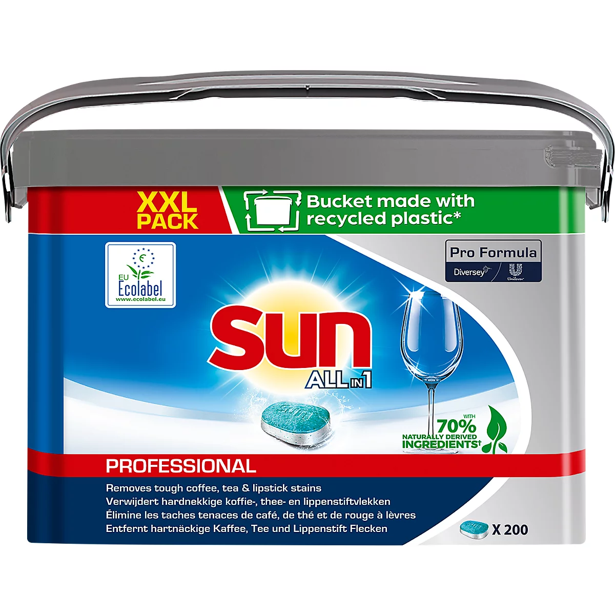 Vaatwastabletten Pro Formula All-in-1 Sun - pak van 200 stuks