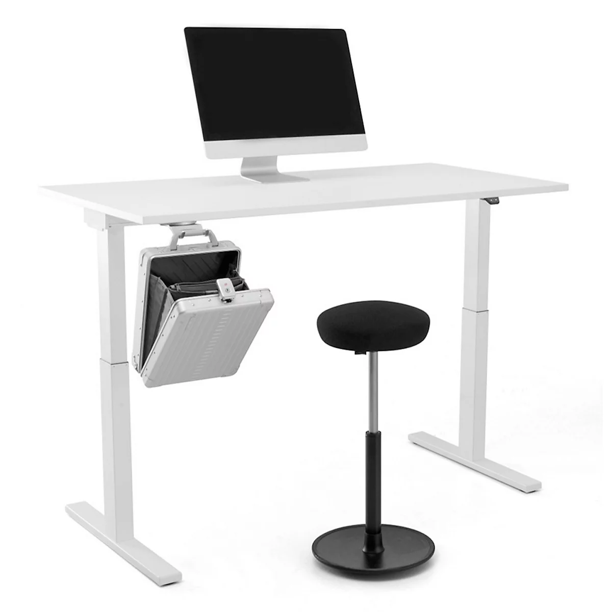 Valise business actiCase, L 297 x P 109 x H 417 mm, 11,7 l , sans roulettes, aluminium, argent