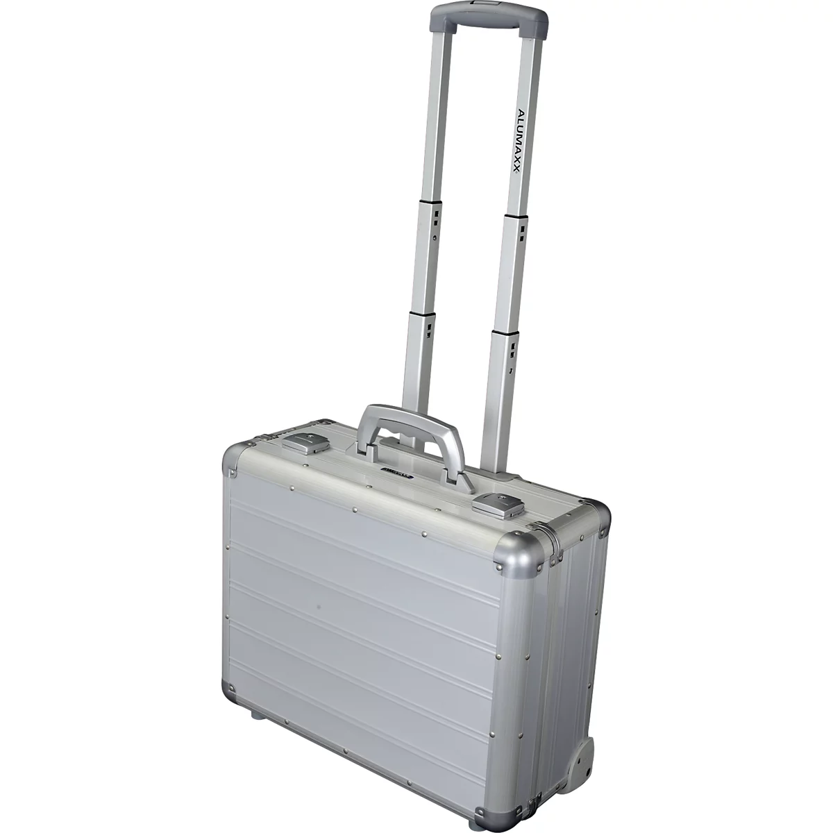 Valise d’affaires GALAXY ALUMAXX, avec poignée et roulettes, 1 compartiment, argent
