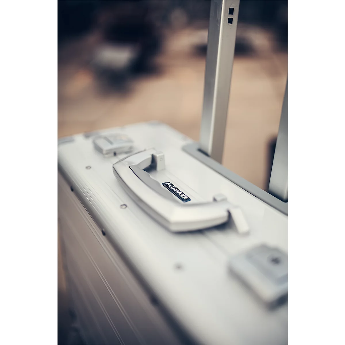 Valise d’affaires GALAXY ALUMAXX, avec poignée et roulettes, 1 compartiment, argent