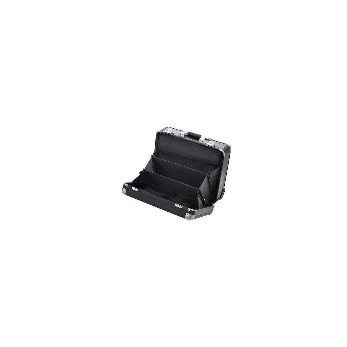 Valise d’affaires GALAXY ALUMAXX, avec poignée et roulettes, 1 compartiment, noir