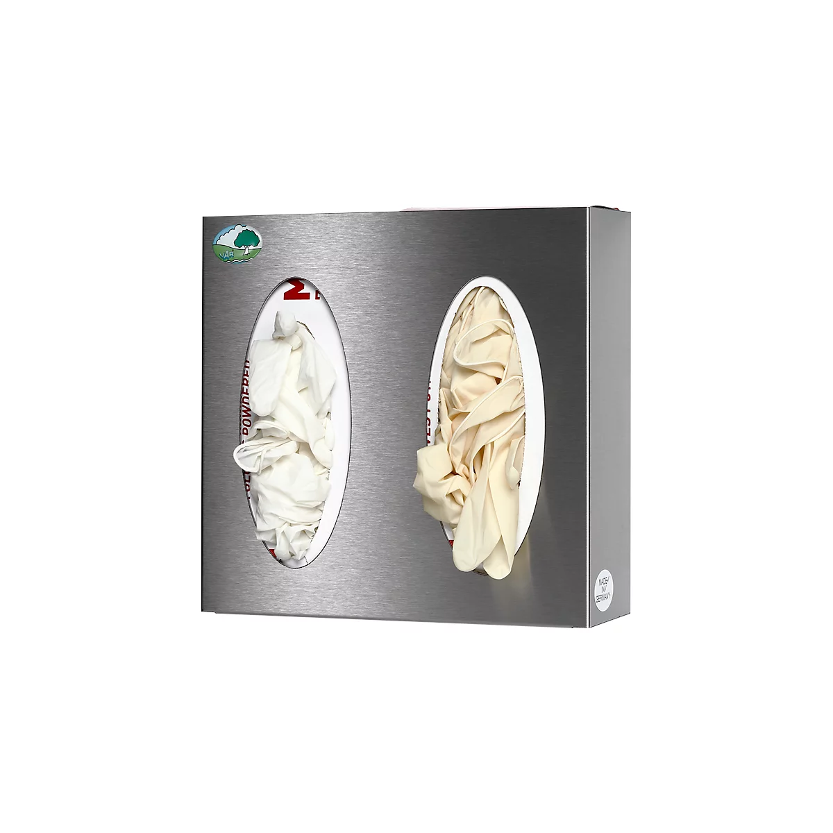 VAR Wanddispenser, voor dozen met handschoenen en handdoeken, uitvoering 2-voudig