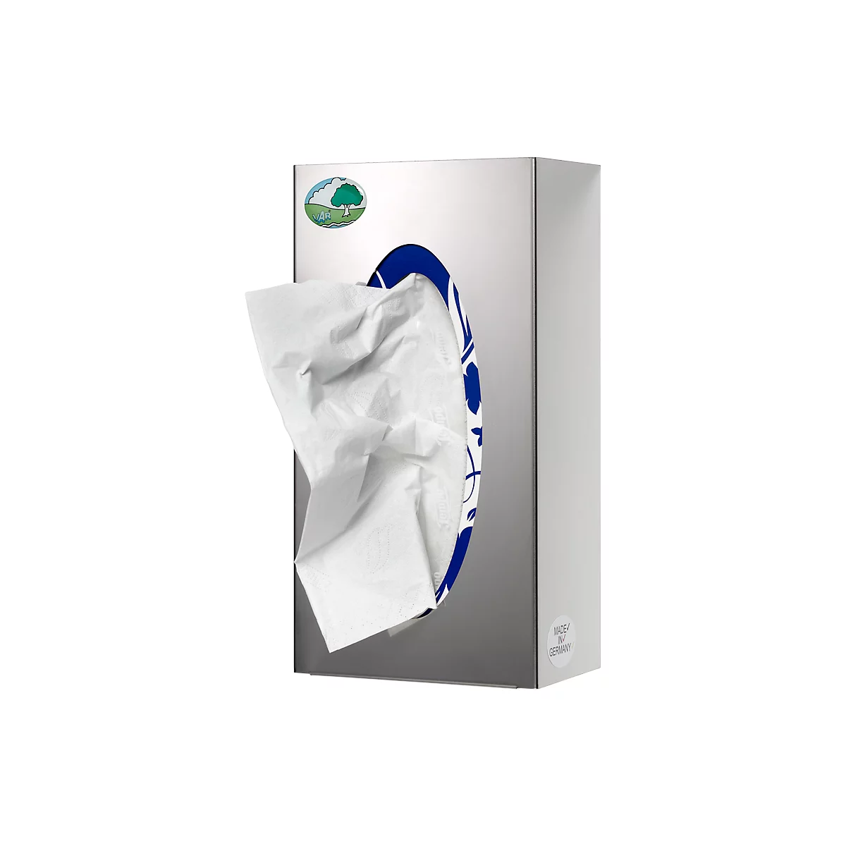 VAR Wanddispenser, voor dozen met handschoenen en handdoeken, uitvoering enkel