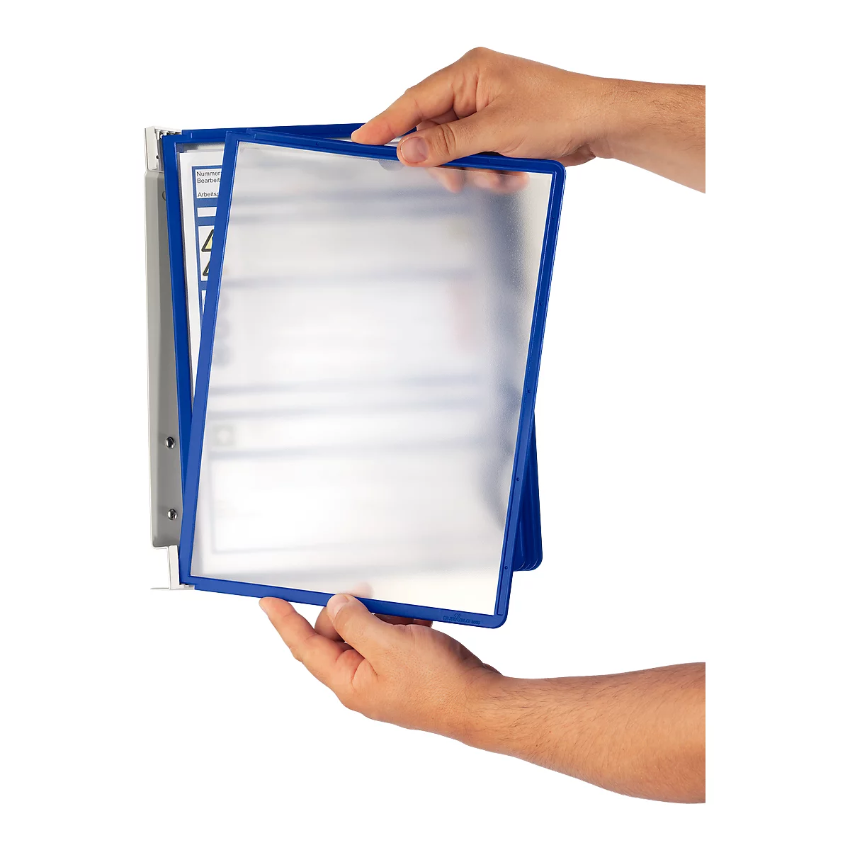 VARIO® WALL 5 wandhouder-set incl. displaysystemen, blauw