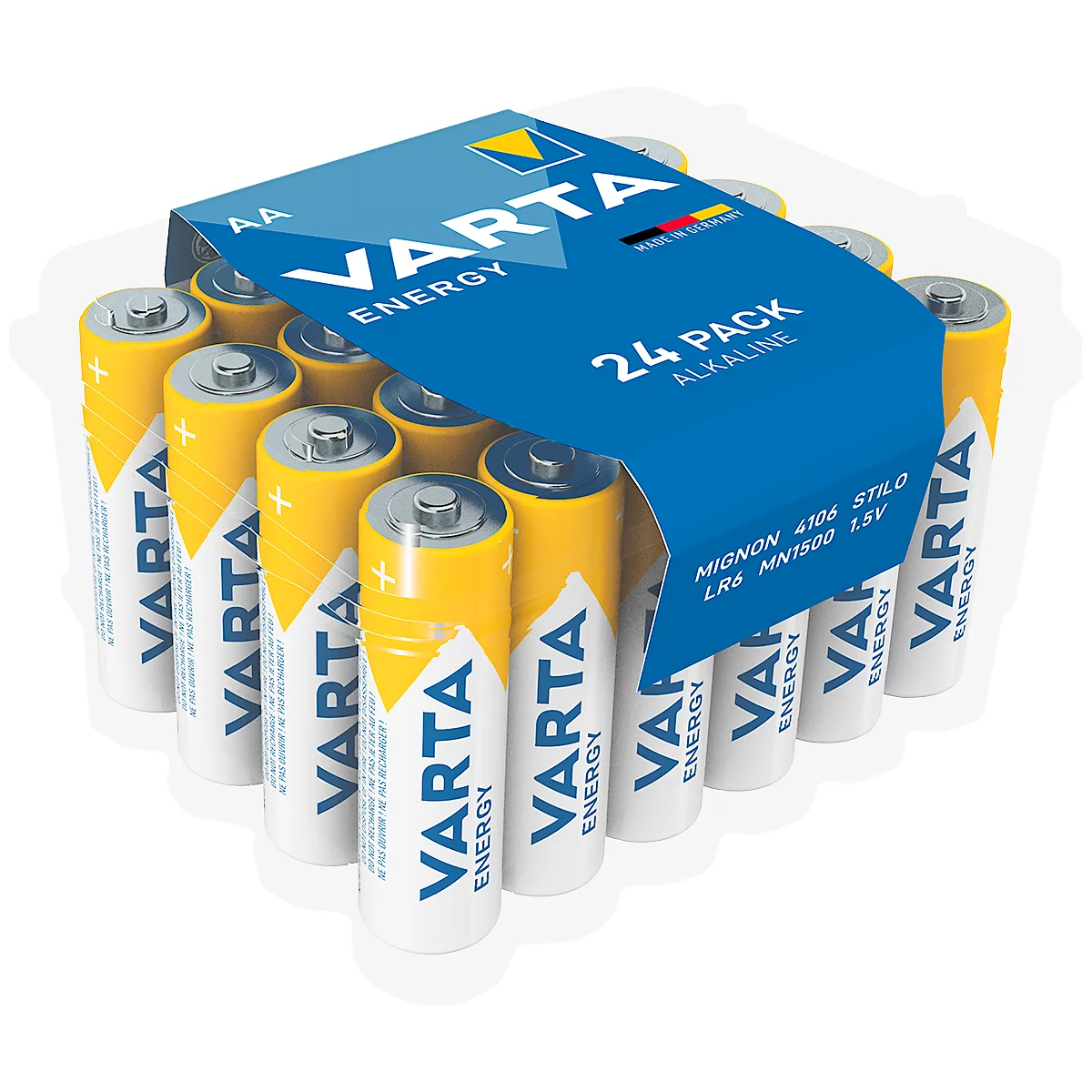 VARTA Alkaline-Batterien ENERGY, Mignon AA, 24 Stück