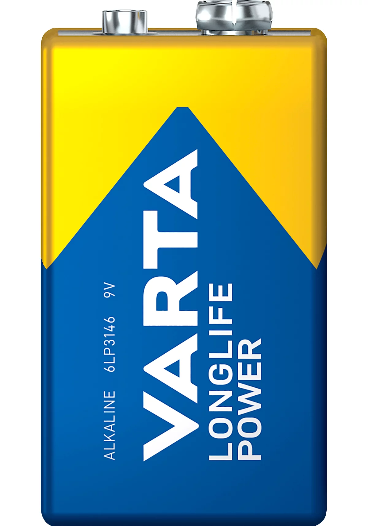 VARTA Batterie Longlife Power, Spannung 9 V, besonders langlebig, E-Block, 1 Stück