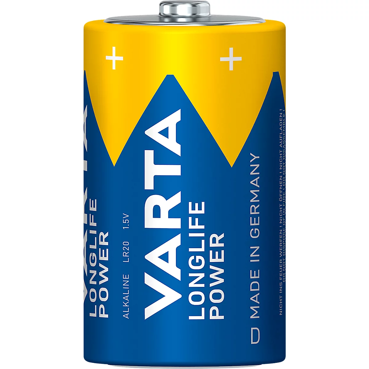 VARTA Batterien Longlife Power, Spannung 1,5 V, besonders langlebig, Mono D, 2 Stück