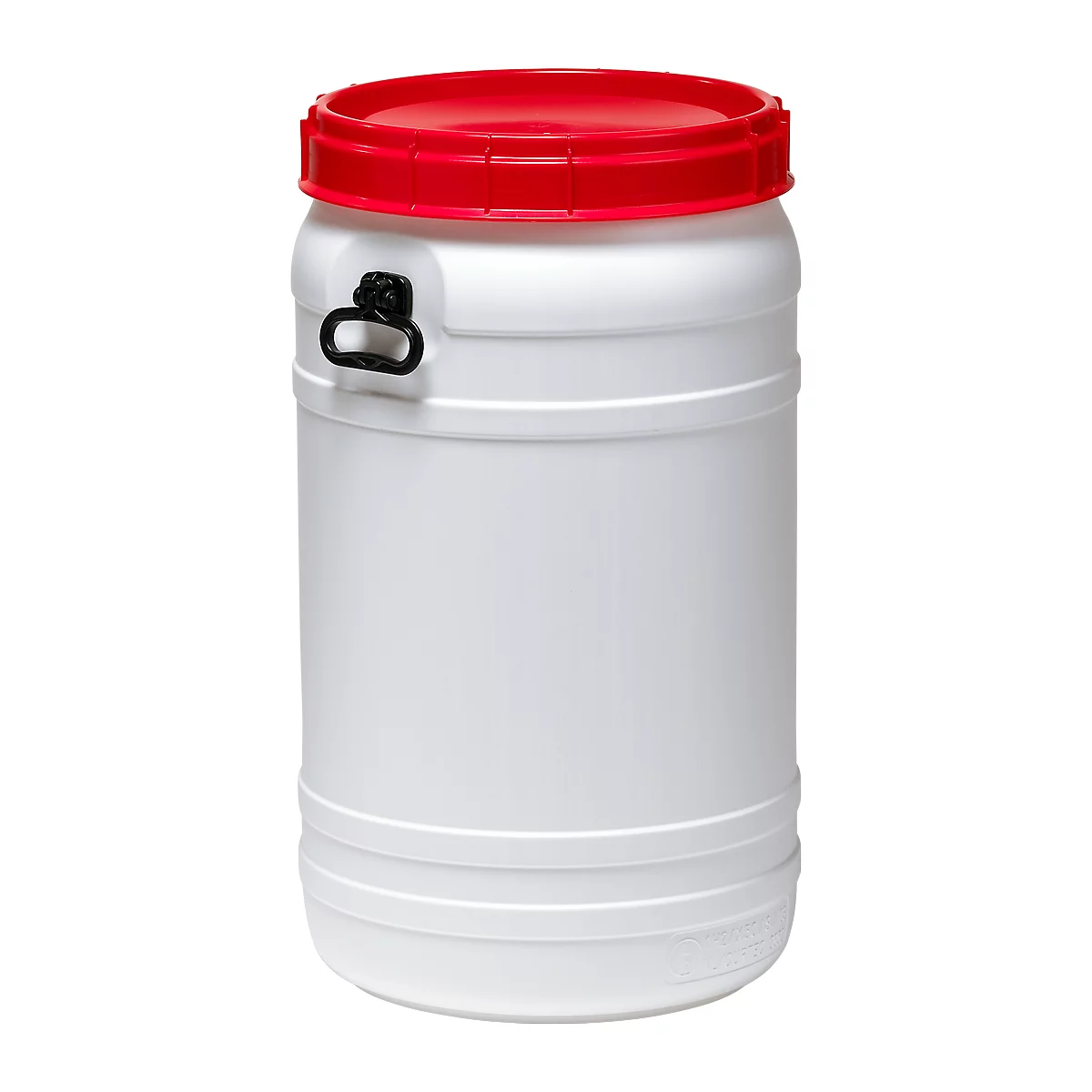 Vat met zeer wijde hals, wit/rood, 110 l