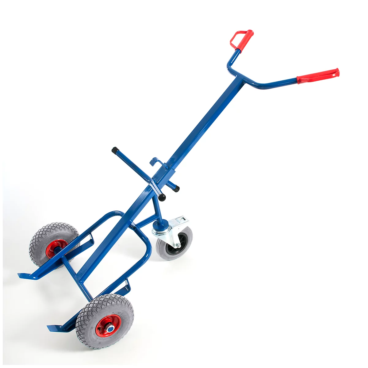 Vatenwagen met steunwiel, 1600 x 700 mm, draagvermogen: 250 kg, massief rubberbanden