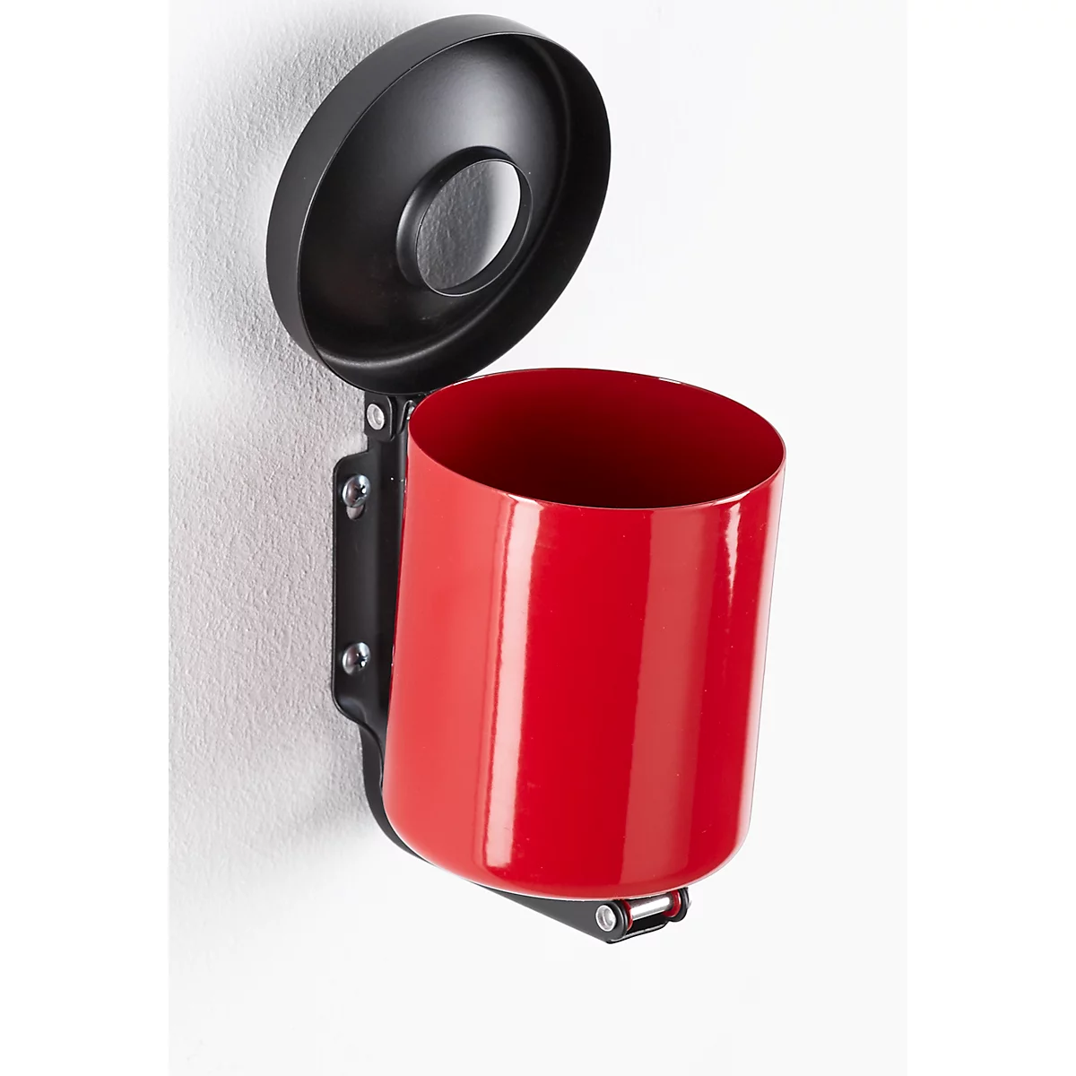 Veiligheidsasbak, H 100 x ø 90 mm, rood