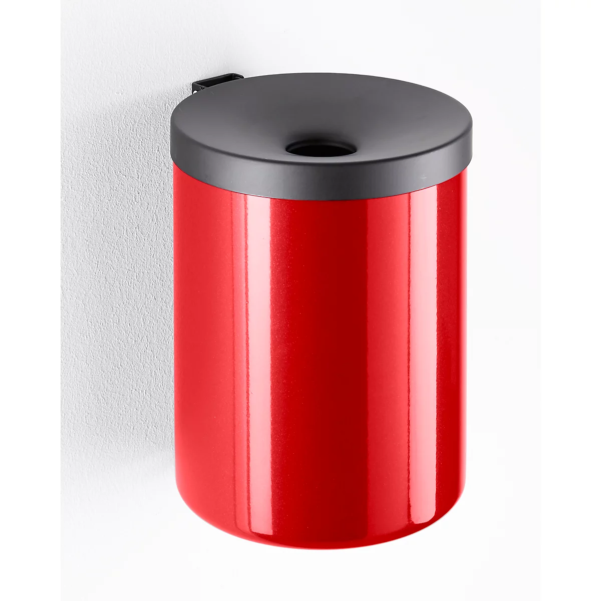 Veiligheidsasbak, H 250 x ø 180 mm, rood