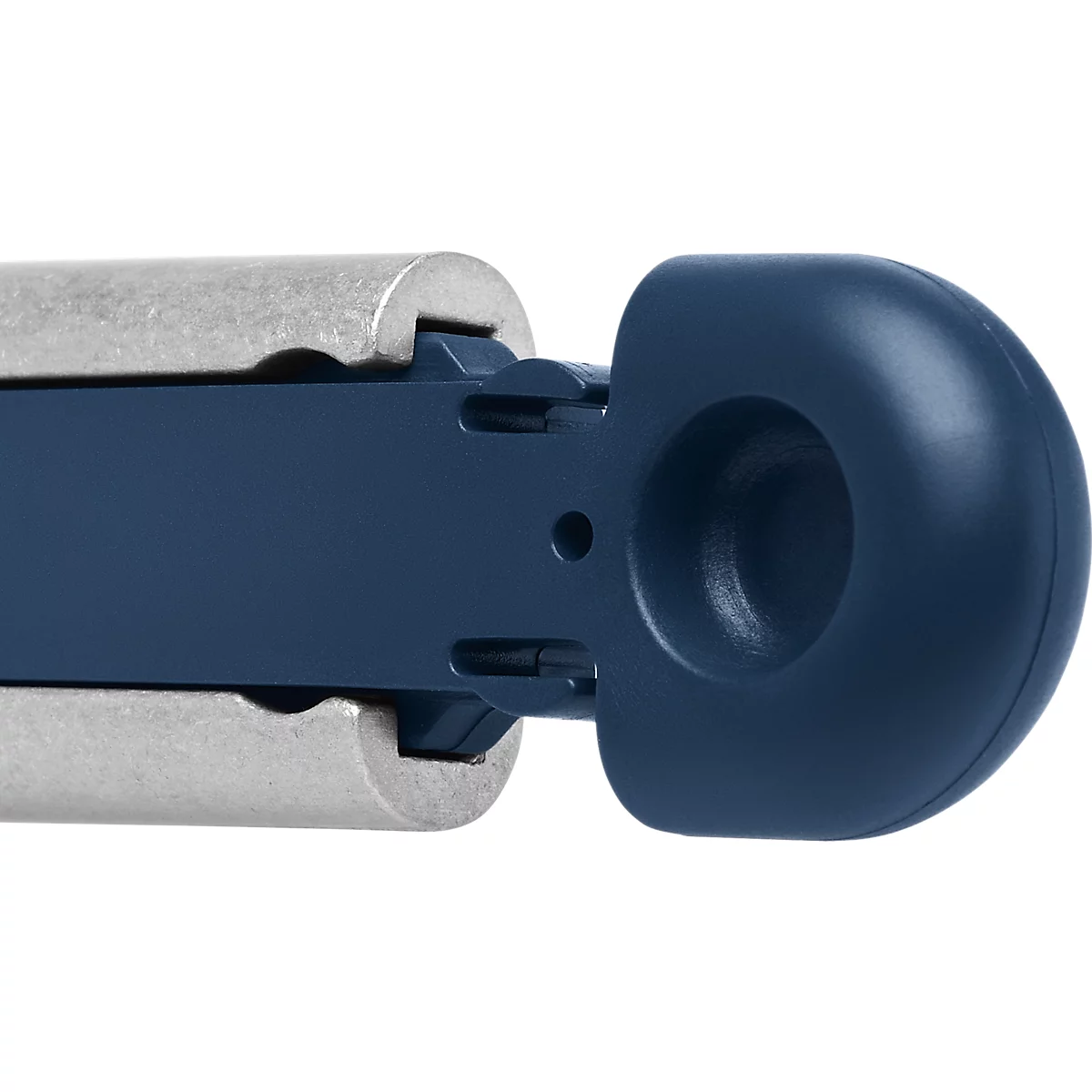 Veiligheidsmes Martor Secunorm Profi25 MDP, gereedschapsloze meswissel, metaal detecteerbaar, L 143 x B 17 x H 31 mm, staal/aluminium/kunststof, blauw