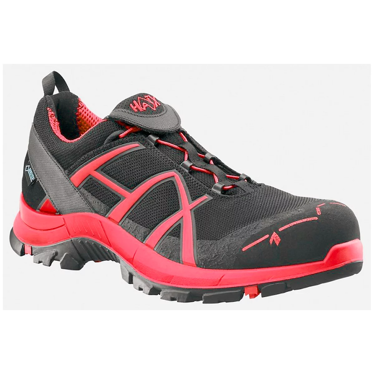 Veiligheidsschoen Haix Black Eagle Safety 40 ESD, GORE-TEX®, zwart/rood, maat 36